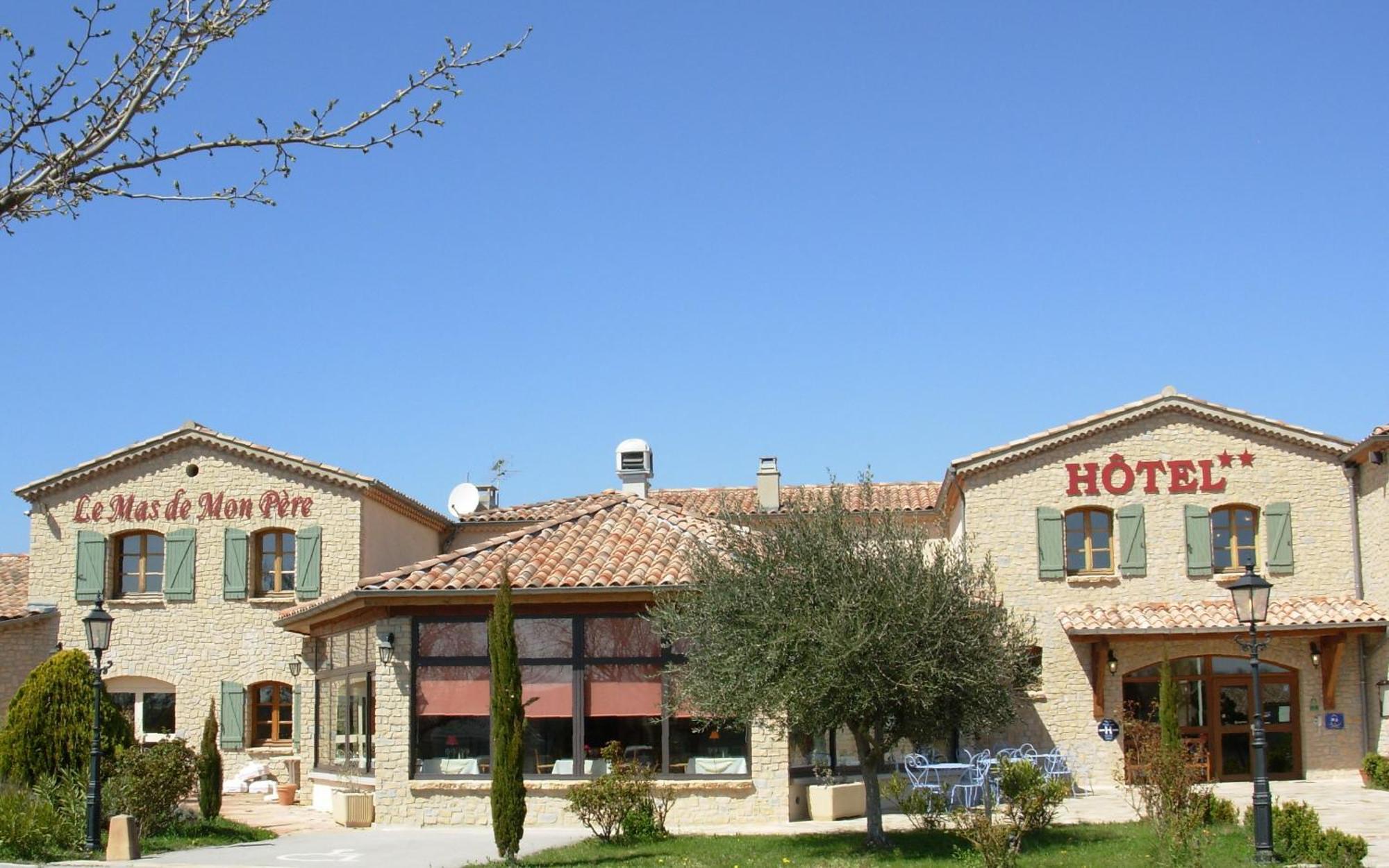 Logis Hotel Restaurant Le Mas De Mon Pere Saint-Jean-le-Centenier Dış mekan fotoğraf