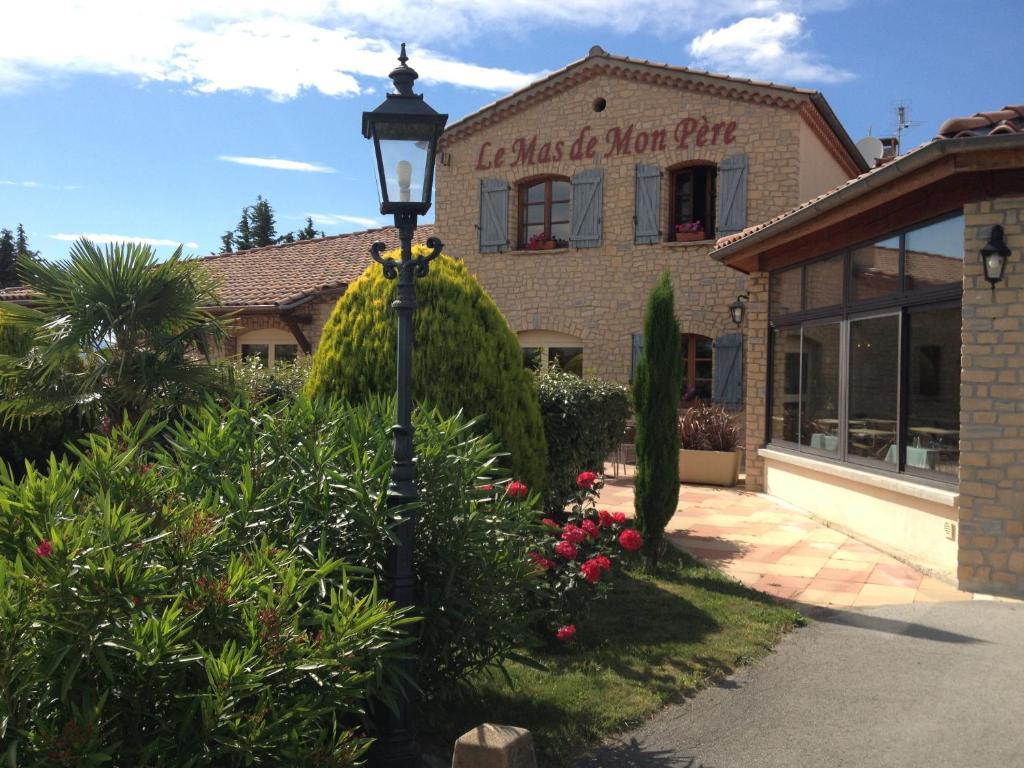 Logis Hotel Restaurant Le Mas De Mon Pere Saint-Jean-le-Centenier Dış mekan fotoğraf