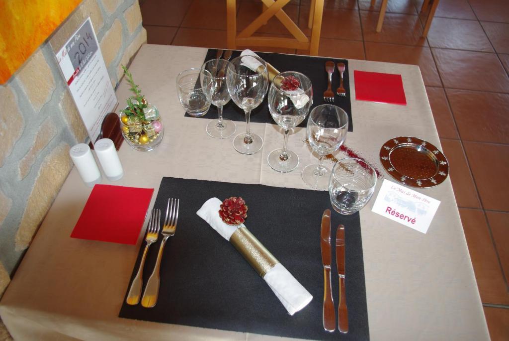 Logis Hotel Restaurant Le Mas De Mon Pere Saint-Jean-le-Centenier Dış mekan fotoğraf